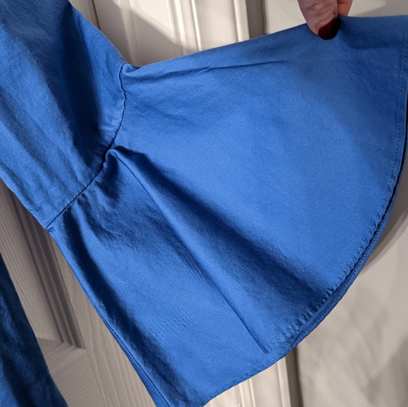 Embellished Blue Jane & Delancey Blouse Size Small - Picture 2 of 4